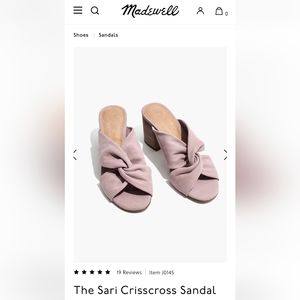 Madewell Sari Crisscross Sandal